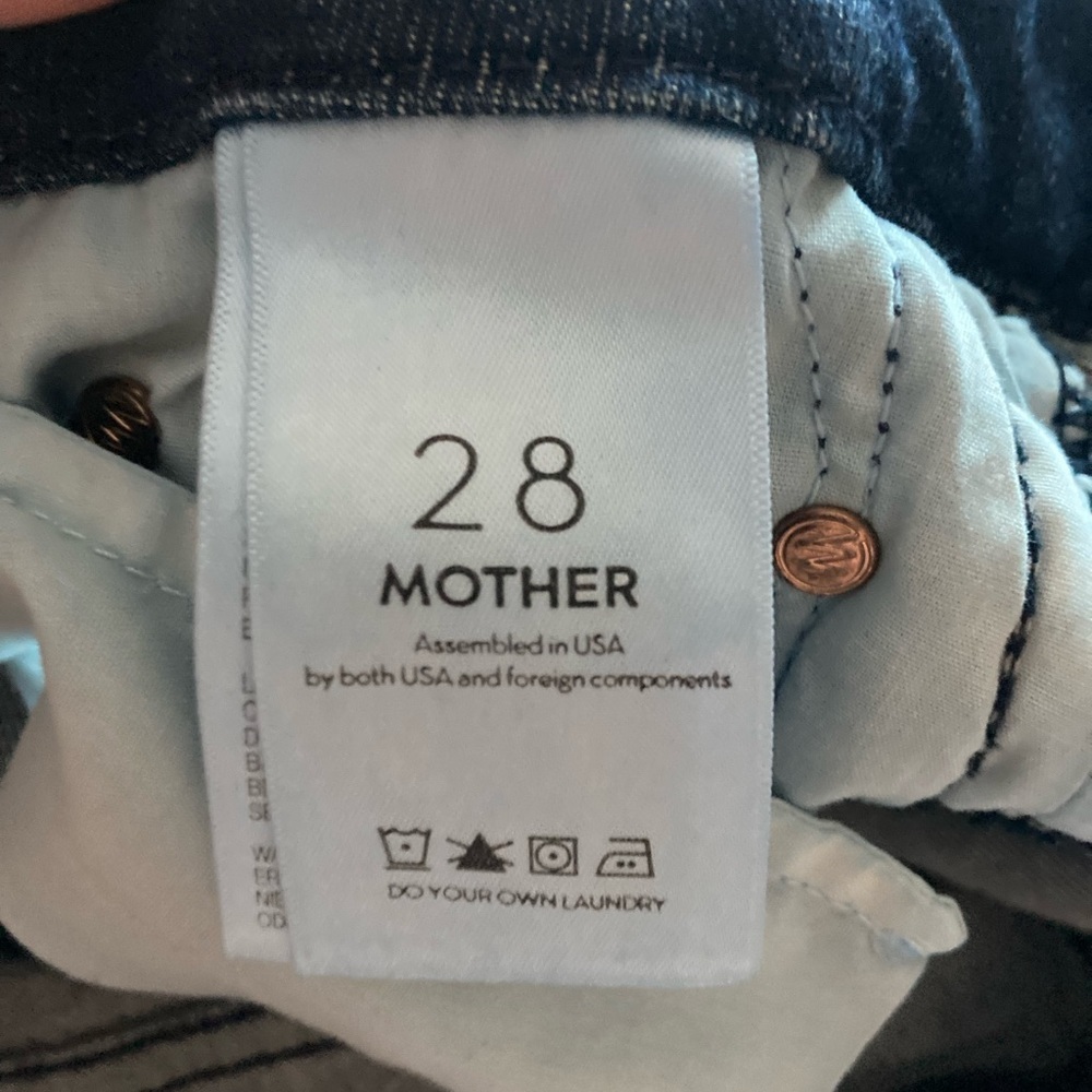 MOTHER Denim The Looker Ankle Skinny Jeans in Here Kitty Kitty Glitter - Picture 7 of 8